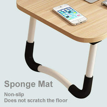 Load image into Gallery viewer, Mighty Rock Laptop Desk Foldable Bed Tray Table Laptop Bed Stand Standing Table for Bed Sofa Couch Floor Beige
