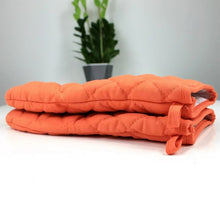 Load image into Gallery viewer, Movsou Oven Mitts 2 Pcs Set, Kitchen Oven Glove High Heat Resistant Long Flexible Thick Gloves for Cooking BBQ Kitchen Mitt Orange
