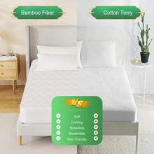 Load image into Gallery viewer, Waterproof Mattress Protector Full Size, Bamboo Mattress Cover Ultra Soft 3D Air Fabric Cooling Breathable Noiseless Deep Pocket(8-18 inch)
