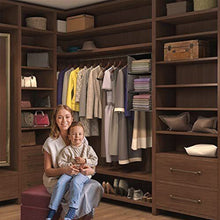 Load image into Gallery viewer, Hanging Closet Organizer Storage 3 Shelf Cloth Hanging Shelves for Closet Space Saver Easy Mount Foldable Gray 2 Pack
