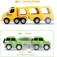 Load image into Gallery viewer, Funsmile Kids Toys Car for Boys Boy Toy Trucks 6 in 1 Carrier Vehicle Transport Toys Birthday Party Boy Gifts for Kids
