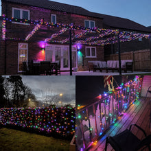 Load image into Gallery viewer, Christmas String Lights Twinkle Cluster Lights 82Ft 200Led 8 Modes Timer Memory Function for Christmas Party Garden Multicolor
