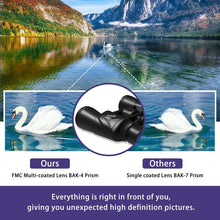 Load image into Gallery viewer, 20 x 50 Binoculars for Adults and Kids - High Power Life Waterproof HD Compact Binoculars for Bird Watching Hunting Hiking Sightseeing Travel Concerts with BAK4 Prism FMC Lens, Black
