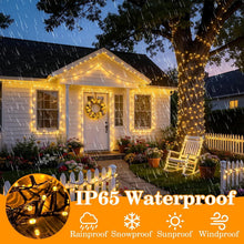 Load image into Gallery viewer, Christmas String Lights Plug in, 99FT 300 LED 8 Lighting Modes for Outdoor Christmas Tree Lights Wedding Party Decoration, Warm White
