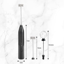 Load image into Gallery viewer, Uncahome Milk Frother Wand Drink Mixer - Handheld Milk Frother Electric Whisk - Easy-Clean Stainless Steel Frother Wand &amp; Mini Blender - Electric Coffee Frother for Milk Coffee Lattes
