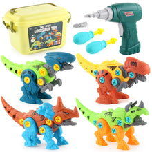 Load image into Gallery viewer, Dinosaur Toys Take Apart Stem Building Construction Toys with Electric Drill Gift for Toddlers Boys Girls 4 5 6 7 8 Year Old
