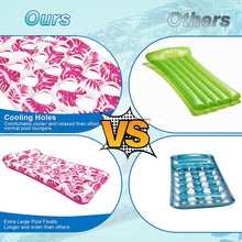 Load image into Gallery viewer, COWIN Inflatable Pool Floats Hammock, 73 X 34 Inches Adults for Size Water Hammock Lounge with Headrest, Floating Pool Lounge Chair for Men and Women (Red)
