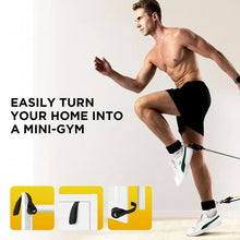 Load image into Gallery viewer, Resistance Bands Exercise Bands Workout Bands - Up to 150lb, Indoor and Outdoor Bands with Door Anchor and Handles for Strength, Slim, Yoga, Home Gym Equipment for Men/Women
