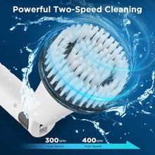 Load image into Gallery viewer, Electric Spin Scrubber, 2024 upgraded Bathroom Cleaner, Power Shower Cleaning Brush with Extendable Handle &amp; 4 Brush Heads, Shower Scrubber for Bathtub Tile Grout Kitchen Window and Floor
