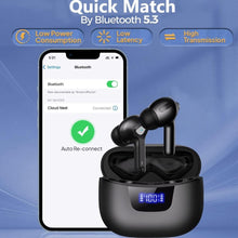 Load image into Gallery viewer, Wireless Earbuds, with Smart LED Display Charging Case, Bluetooth 5.3 and Below, Suitable for Mobile Phones, Tablets, Laptops, etc
