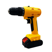 Load image into Gallery viewer, Aedavey 20V Cordless Drill, 18 Position Clutch Drill with 22 Pieces Drill Set, 3/8in Keyless Chuck Power Drill with 2 Batteries and Charger, Yellow Driller Set

