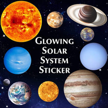 Load image into Gallery viewer, COSMONIC Glowing Ceiling Decals Bright Solar System 9 Planets Wall Stickers Shining Space Decoration
