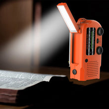 Load image into Gallery viewer, Mighty Rock 5000mAh Emergency Radio with Solar and Hand Crank Dynamo Charger Portable AM FM Weather Alert NOAA Multi-Band Radio with Flashlight USB Charger Smart Phone Charger for Hurricane Midland
