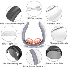 Load image into Gallery viewer, Electric Pulse Neck Massager SWTROOM Deep Tissue Trigger Point Massager Portable Pain Relief 6 Modes 9 Levels
