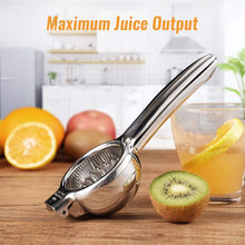 Load image into Gallery viewer, Lemon Squeezer Super High Quality Stainless Steel 304 Hand Press Juicer Manual Citrus for Juicing Lemon ＆ Limes, Vegetables 2.3Inch Middle
