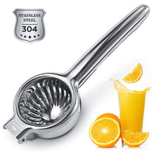 Load image into Gallery viewer, Lemon Squeezer Super High Quality Stainless Steel 304 Hand Press Juicer Manual Citrus for Juicing Lemon ＆ Limes, Vegetables 2.3Inch Middle
