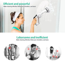 Load image into Gallery viewer, Cosmonic Electric Spin Scrubber, Power Scrubber Cordless High Rotation Handheld Bathroom Scrubber Rechargeable with 3 Replaceable Cleaning Brush Heads for Cleaning Tub, Tile, Floor, Sink, Wall, Window
