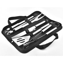 Load image into Gallery viewer, Meidong Grilling Accessories BBQ Tools Set, 9 PCS Stainless Steel Grill Kit with Case, Great Barbecue Utensil Tool for Men, Women, Dad
