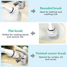 Load image into Gallery viewer, Cosmonic Electric Spin Scrubber, Power Scrubber Cordless High Rotation Handheld Bathroom Scrubber Rechargeable with 3 Replaceable Cleaning Brush Heads for Cleaning Tub, Tile, Floor, Sink, Wall, Window
