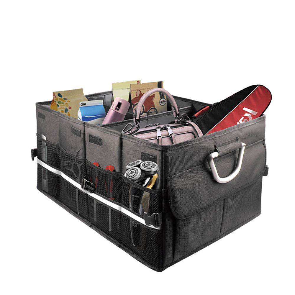 Trunk Organizer Car Organizer and Storage Cargo Organizer Suv Trunk Storage Box Organizer Car Trunk Box Car Compartment Organizer with Cover Collapsible Large