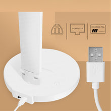 Load image into Gallery viewer, LED Desk Lamp, Eye-Caring Office Table Lamps, USB Charging Port, Sensitive Touch Control with 3 Levels Adjustable Brightness, Foldable and Adjustable Arm, for Bedroom, Office, Study
