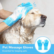 Load image into Gallery viewer, Meidong Silicone Dishwashing Gloves, Reusable Dish Gloves Cleaning Brush Heat Resistan with Sponge Scrubbers for Kitchen Clean, Housework, Bathroom, Bathing, Car Washing
