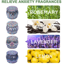 Load image into Gallery viewer, Scented Candles COSMONIC Natural 3.5 oz Soy Wax Aromatherapy Candles Long Lasting for Relaxation Candles Gifts Set 4 Pack
