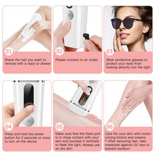 Load image into Gallery viewer, IPL Hair Removal Device At-Home Permanent Hair Remover Upgraded to 990,000 Flashes Painless Laser Hair Removal for Women and men Facial Whole Body Home use with 2 Modes and 5 Levels
