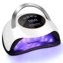 Load image into Gallery viewer, UV LED Nail Lamp - 180W Gel Nail Polish UV Light for Nail Dryer Curing Lamp Faster 4 Timer Setting Professional Portable Handle for Fingernail and Toenail Auto Sensor Nail Machine (180W)

