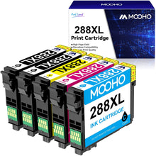 Load image into Gallery viewer, MOOHO Remanufactured Ink Cartridge Replacement for 288 288XL T288 T288XL High Yield to use with XP-440 XP-446 XP-340 XP-330 XP-430 XP-434 XP-240 Printers (2 Black, 1 Cyan, 1 Magenta, 1 Yellow, 5 Pack)
