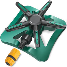 Load image into Gallery viewer, Mighty Rock Sprinklers for Yard, 5-In-1 Lawn Sprinkler with 360-Degree Rotation, Large Coverage Area, 5 Arms, 20 Nozzles, Household Automatic Irrigation System for Plants, Backyard and Garden
