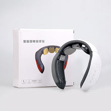 Load image into Gallery viewer, Electric Pulse Neck Massager for Pain Relief, Intelligent Neck Massager, 4 Modes 15 Levels Cordless Deep Tissue Trigger Point Massager, Portable Neck Massager for Women Men Gift
