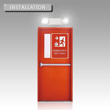 Load image into Gallery viewer, Cosmonic LED Emergency Exit Lighting Fixtures with 2 LED Heads and Back-Up Batteries- US Standard Emergency Light, UL 924 Qualified, 120-277 Voltage
