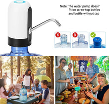 Load image into Gallery viewer, COWIN Water Bottle Dispenser Portable Electric Water Bottle Pump ,Automatic Drinking Water Bottle Pump for Universal 5 Gallon Bottle, for Home Kitchen Office Outdoor Use ,White / Blue / Black
