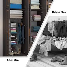 Load image into Gallery viewer, Cosmonic Hanging Closet Organizers and Storage, 5-Shelf Hanging Drawer for Closet, Collapsible Heavy Duty Hanging Closet Dresser for Clothes Bags Shoes Toys
