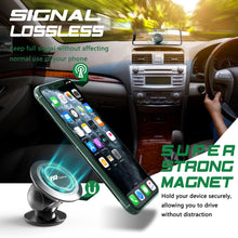 Load image into Gallery viewer, Car Phone Holder, Universal Dashboard Magnetic Phone Mount, 360° Rotation Super Strong Magnetic Phone Holder for Car Compatible with iPhone Samsung and More Phone Holder for Car
