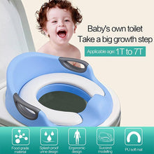 Load image into Gallery viewer, SWTROOM Potty Training Seat For Kids Boys Girls Toddlers Toilet Seat For Baby With Cushion Handle Backrest Toilet Trainer For Round And Oval Toilets
