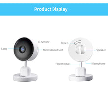 Load image into Gallery viewer, WiFi Camera, 1080P Indoor Camera Wifi Baby Monitor with 2-Way Audio, Human Detection, Night Vision, Home Surveillance Camera for Pet/Baby/Elder
