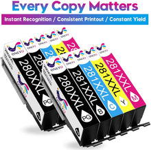 Load image into Gallery viewer, ONLYU Compatible Ink Cartridge Replacement for Canon 280 281 PGI 280 XXL CLI 281 XXL for PIXMA TR8520 TR7520 TS6120 TS6220 TS6320 TS8120 TS8220 TS9120 TS9520 TS9521C TS702 Printer (10 Pack)
