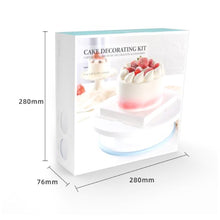 Load image into Gallery viewer, Cake Decorating Supplies, 61 Pcs Cake Decorating Kit with Non-Slip Cake Turntable, Cake Pans, Standard Converters, Cake Decorating Tools, Muffin Cups, Baking Supplies and Baking Set
