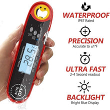 Load image into Gallery viewer, Meidong Digital Instant Read Meat Thermometer with Long Probe -Kitchen Cooking Thermometer for Food Cooking Grilling BBQ Smoker Grill Kitchen Oil Candy Thermometer with Whisk (Battery Not Included)
