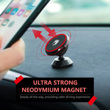 Load image into Gallery viewer, Magnetic Phone Holder Mount for Car - FITFORT Universal 360° Rotation Car Dashboard Stand with Super Strong Magnet for iPhone X/8/8Plus/7/7Plus, S9 / S9+ Plus / S8 / S8+ Plus / S7 / S6, GPS, Mini Tablet and More
