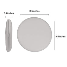 Load image into Gallery viewer, LED Lighted Travel Makeup Mirror, 1x/10x Magnification Compact Mirror, Portable for Handbag, Purse, Pocket, 3.5 inch Illuminated Folding Mirror, Handheld 2-Sided Mirror, Round, White
