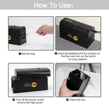 Load image into Gallery viewer, COSMONIC Rat Zapper Electronic Rat Trap Rodent Killer Effective Humane for Rats Mice Safe Mess Free No Poison
