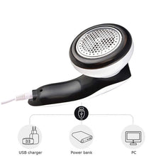 Load image into Gallery viewer, Meidong Upgrade Rechargeable Lint Remover &amp; Fabric Shaver, 3-Leaf Stainless Steel Blades Lint Shaver Defuzzer Pill Fuzz Remover for Clothes, Dryer, Couch, Blanket, Sweater, Furniture
