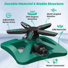 Load image into Gallery viewer, Mighty Rock Sprinklers for Yard, 5-In-1 Lawn Sprinkler with 360-Degree Rotation, Large Coverage Area, 5 Arms, 20 Nozzles, Household Automatic Irrigation System for Plants, Backyard and Garden
