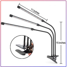 Load image into Gallery viewer, Meidong LED Grow Lights for Indoor Plants, 30W Full Spectrum Plant Lights with Auto ON/Off 3/9/12H Automatic Timer 5 Dimmable Brightness Levels for Indoor Succulent Plants Growth
