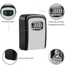 Load image into Gallery viewer, COSMONIC House Key Lock BoxKey Lock Box, 4 Digit Combination Storage Lockbox Wall Mounted for Realtors, Contractors
