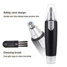 Load image into Gallery viewer, Meidong Ear and Nose Hair Trimmer Clipper Electric Nostril Nasal Hair Clippers Trimmers with Vacuum Cleaning System - Mute Motor, Wet/Dry
