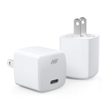 Load image into Gallery viewer, USB C Fast Charger, FlePow 2-Pack 20W Wall Charger with PD 3.0 &amp; QC 3.0, Compact PD Charger for iPhone 12/12 Mini/1Pro/12 Pro Max/11 Series/X Series/iPad Pro, Pixel, Samsung Phones
